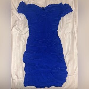 WINDSOR Royal Blue Padded Mini Dress Windsor XS